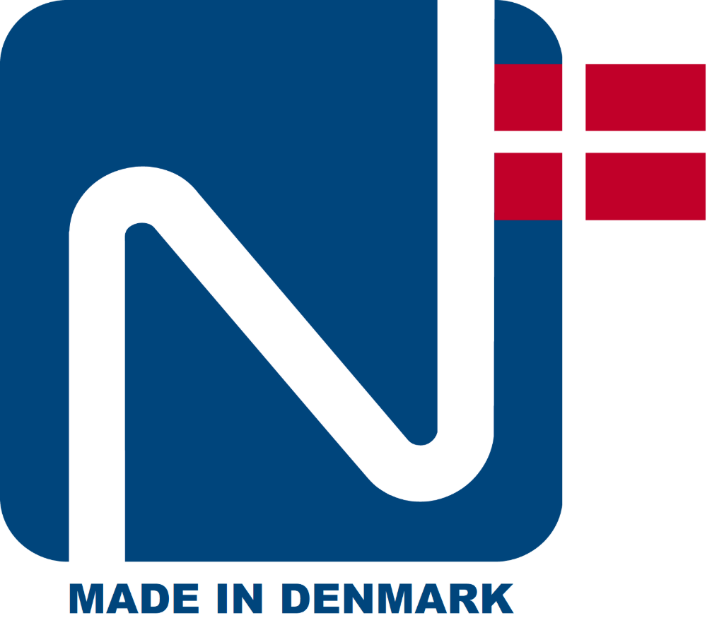Nordic lab made in Denmark sign